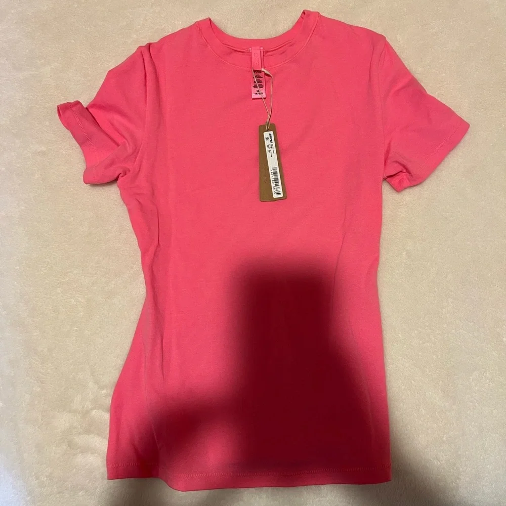 NWT skims pink cotton jersey short sleeve - Picture 2 of 4